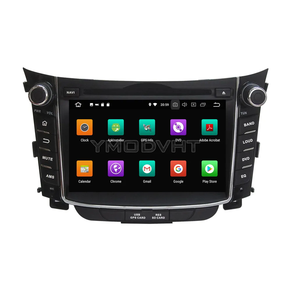 YMODVHT 7 дюймов Android 8 0 Восьмиядерный PX5 4 Гб ОЗУ 32 ПЗУ автомобильный DVD плеер Радио