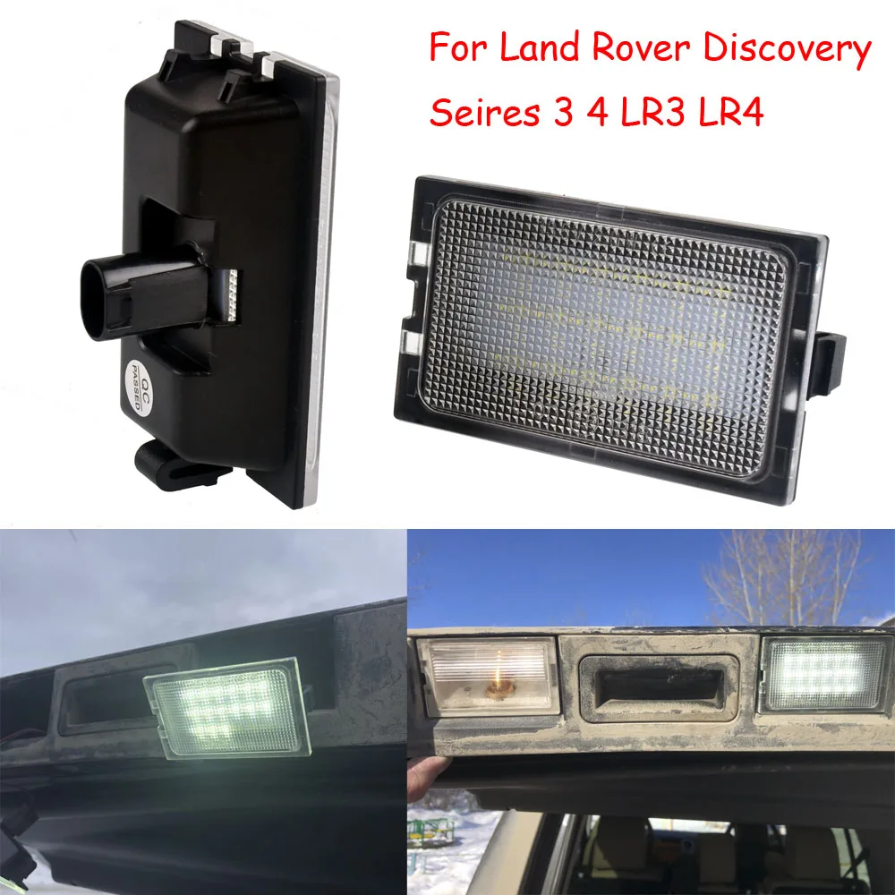 2 шт. светильник Автомобильные светодиодные лампы для номерного знака Land Rover Discovery