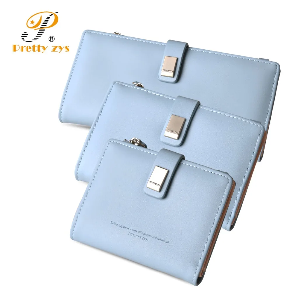 3 размера 2017 Модный женский кожаный кошелек короткая длинная застежка милые