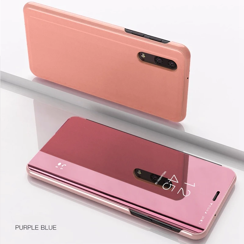 Зеркальный флип-чехол для samsung Galaxy A50 A7 S8 S9 S10 Lite J8 J6 J4 Plus A20 A30 A40 A70 A90 M20 M10 A10 A80 J2 крышка сердечника