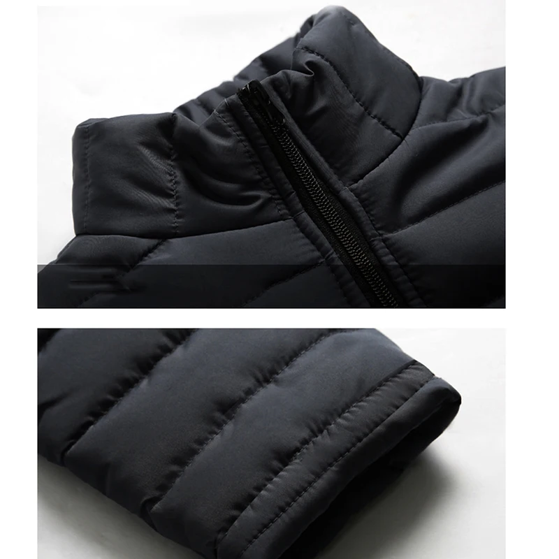 Зимнее пальто Мужская парка верхняя одежда повседневная тонкая с