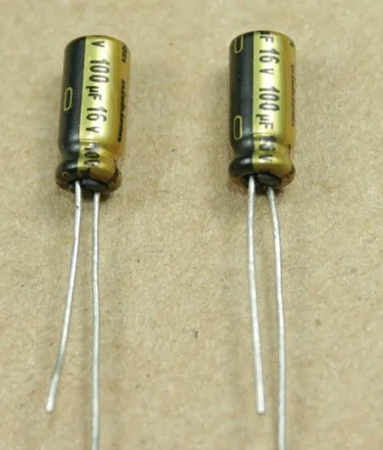 Новые оригинальные Nichicon FW серии 100uF16V обещающий аудио конденсатор 16V100UF 5 мм * 11