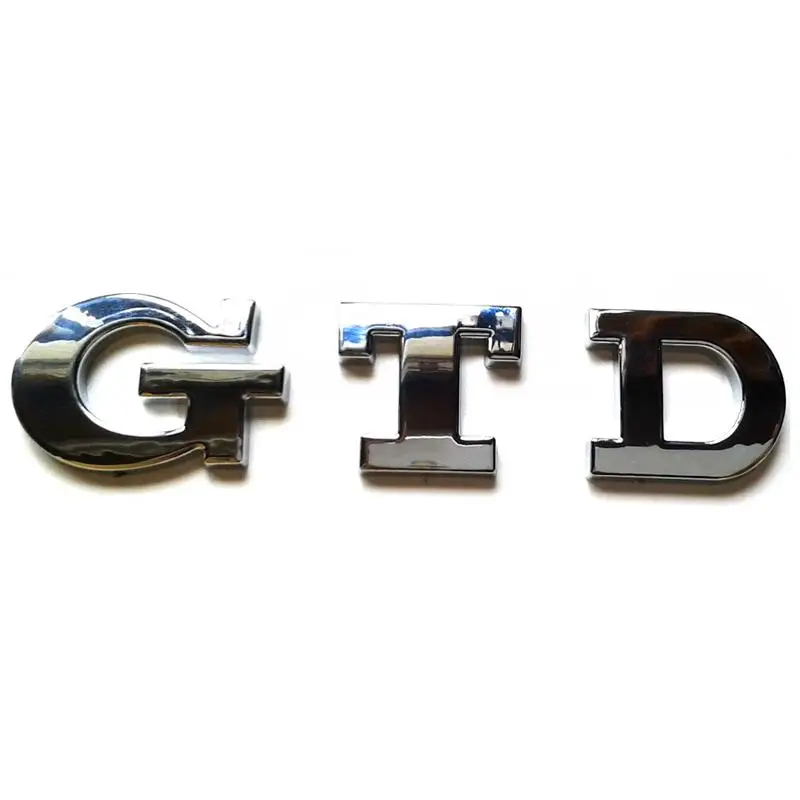 100 шт./лот ABS GTD Эмблема автомобиля значок стикер Логотип