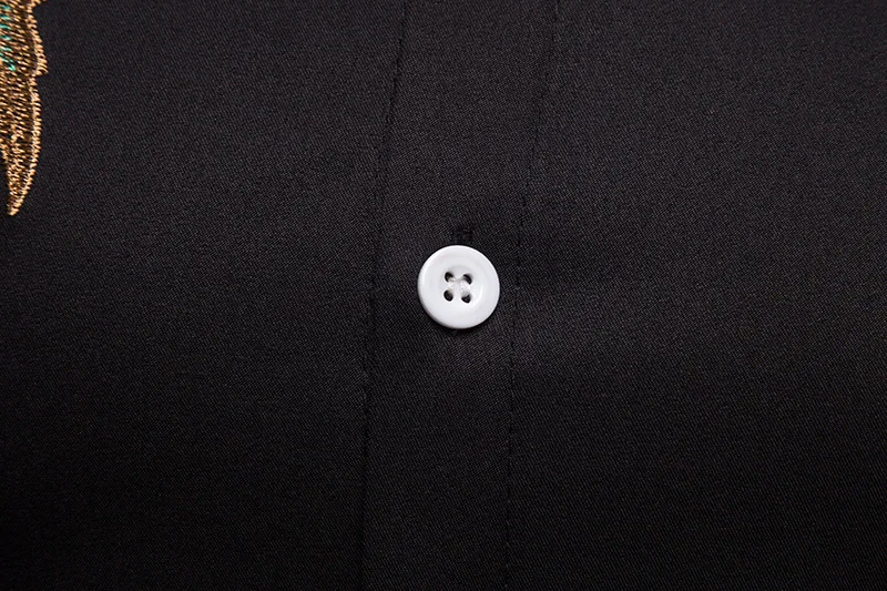 Рубашка мужская с длинным рукавом белая деловая повседневная вышивкой XXL 2019 |