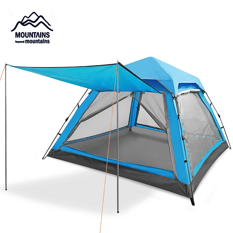 Открытый 3-4 человека автоматический водонепроницаемый ветрозащитный