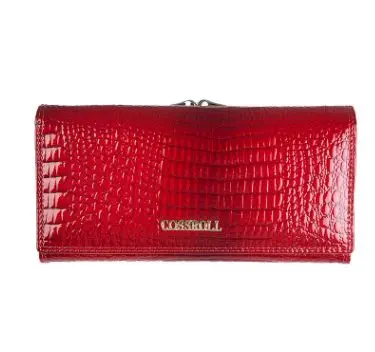 Red fashion wallet Брендовые женские кошельки и кошельки, Женский Длинный кошелек из натуральной кожи в европейском и американском стиле, кошелек для монет, Дамский дизайнерский кошелек - Цвет: Red fashion wallet