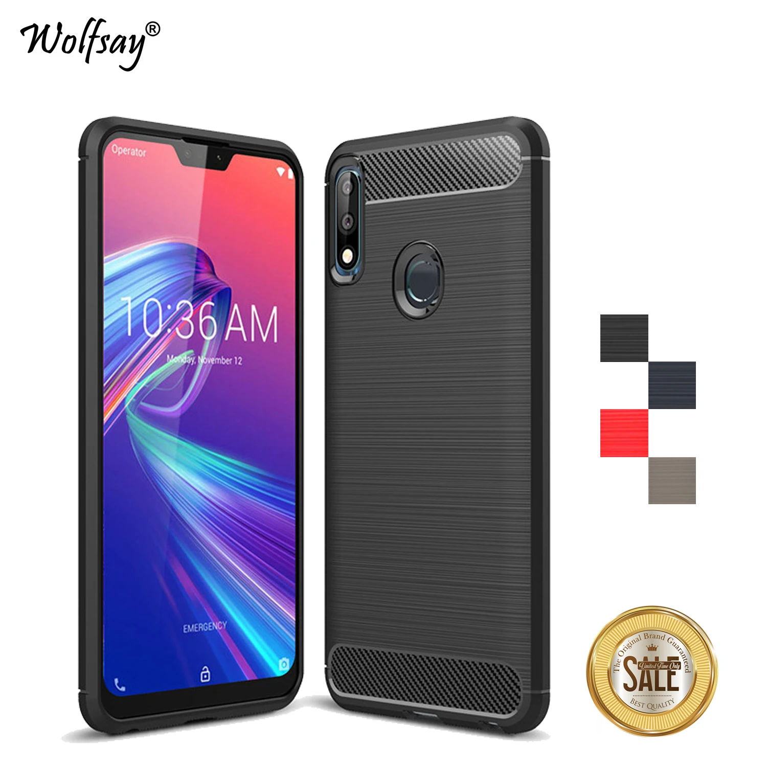 Чехол для Asus Zenfone Max Pro (M2) ZB631KL ударопрочный армированный резиновый мягкий