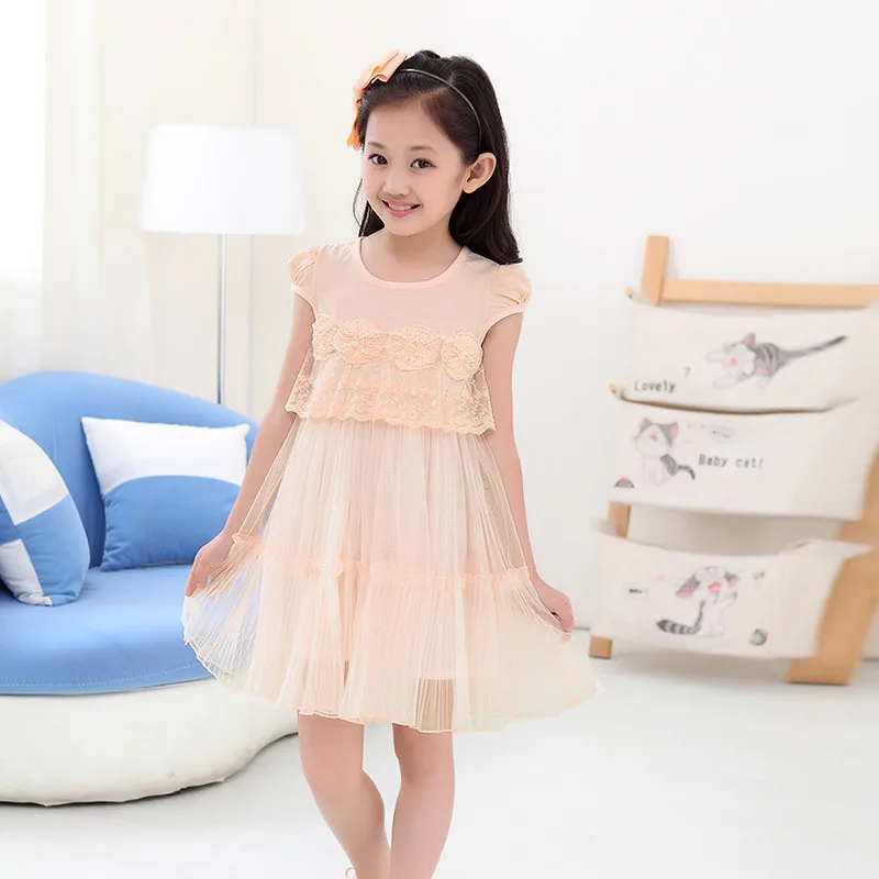 Детская одежда новое летнее платье принцессы в Корейском стиле для маленьких