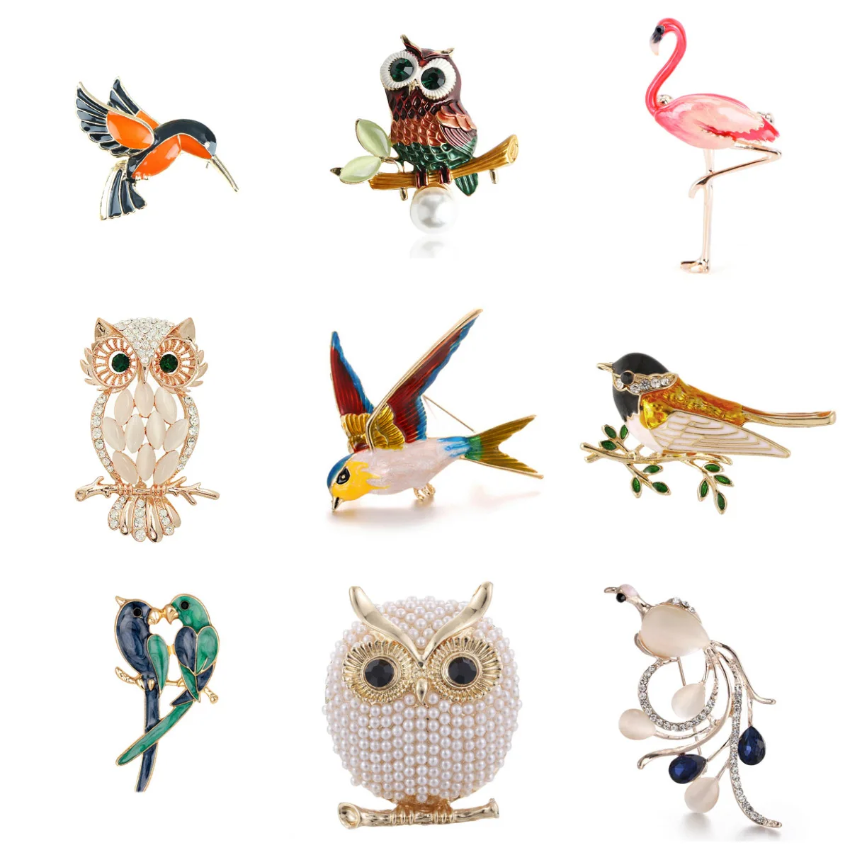 Искусственный попугай фламинго ласточка голубей Феникс искусственная Женская