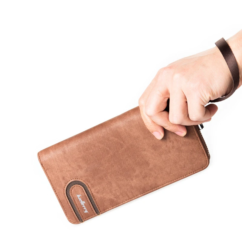 Мужской кожаный кошелек baellery деловой бумажник-клатч длинный 2020 | Багаж и сумки