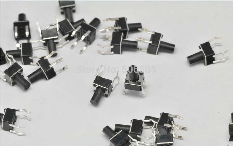 

4.5X4.5X7mm 4pin DIP Tactile Tact Mini Push Button Switch Micro Switch Momentary 100pcs/lot