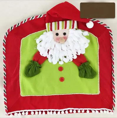 Happy Рождество красный Санта олень Чехлы для стульев обеденный Кухня дома