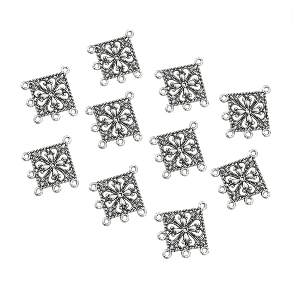 10 шт. античные серебряные серьги-подвески в тибетском стиле | Украшения и