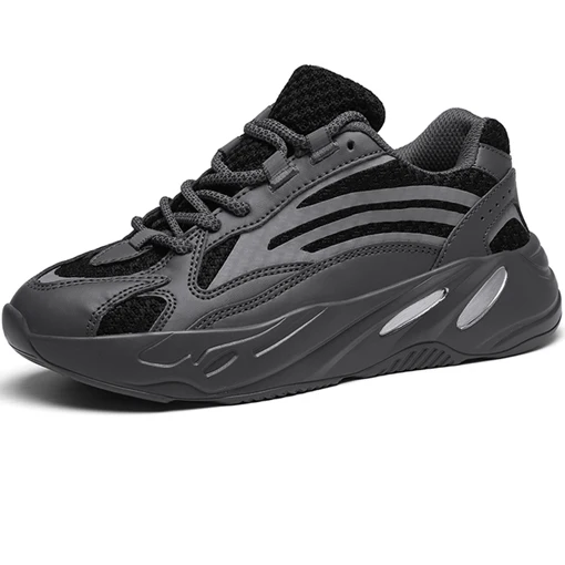 Grey Men Shoes Мужские кроссовки бренд Звезда шоу суперзвезда светящаяся толстая подошва тренд кроссовки Zapatos Мужская Спортивная обувь Мужская Уличная прогулочная - Цвет: Grey Men Shoes