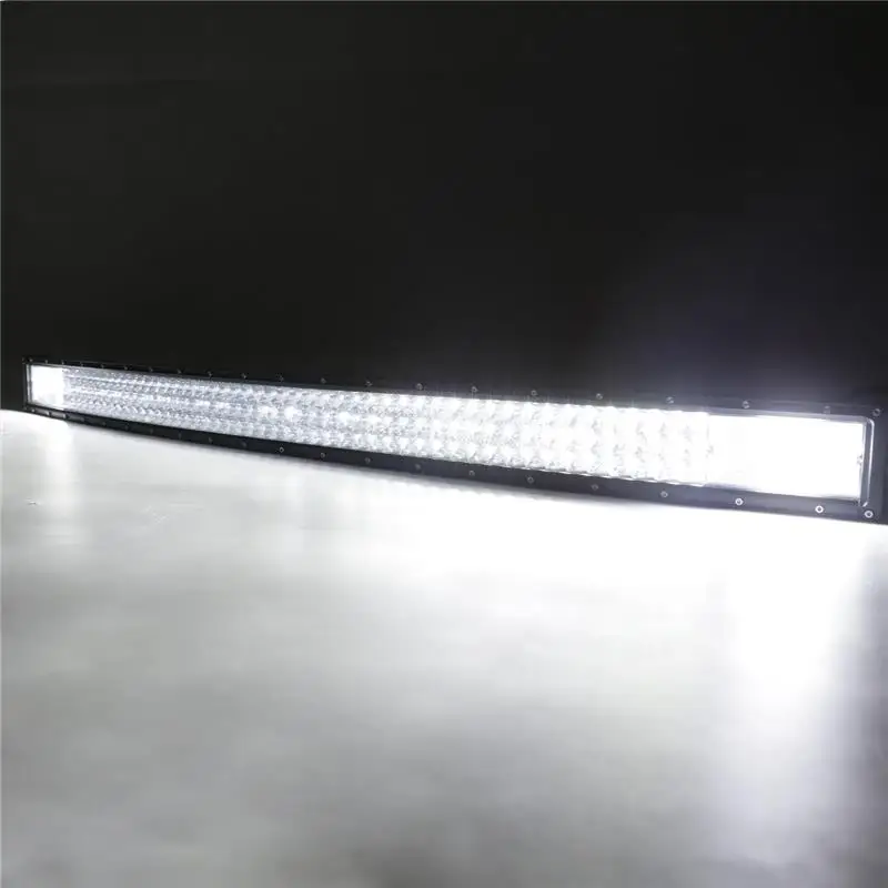 AUXMART 3 ряд 4" светодиодный бар 22" 3" 50" изогнутый внедорожный светодиодный рабочий светильник для грузового пикапа 4X4 Camber тонкий светодиодный светильник 12 В 24 В