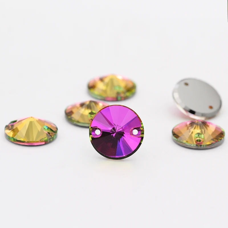 Стразы Rivoli с плоским основанием стразы из хрустального стекла для шитья