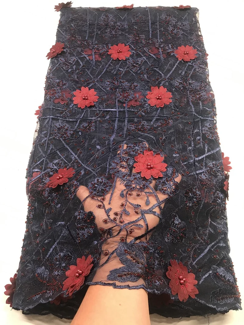 Новейшая африканская кружевная ткань с луком высокое качество Африканский