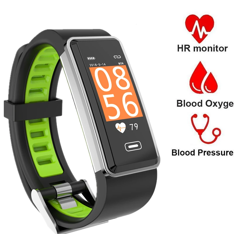 Смарт часы 3D UI динамический Интерфейс Цвет Экран Фитнес сердечного ритма крови