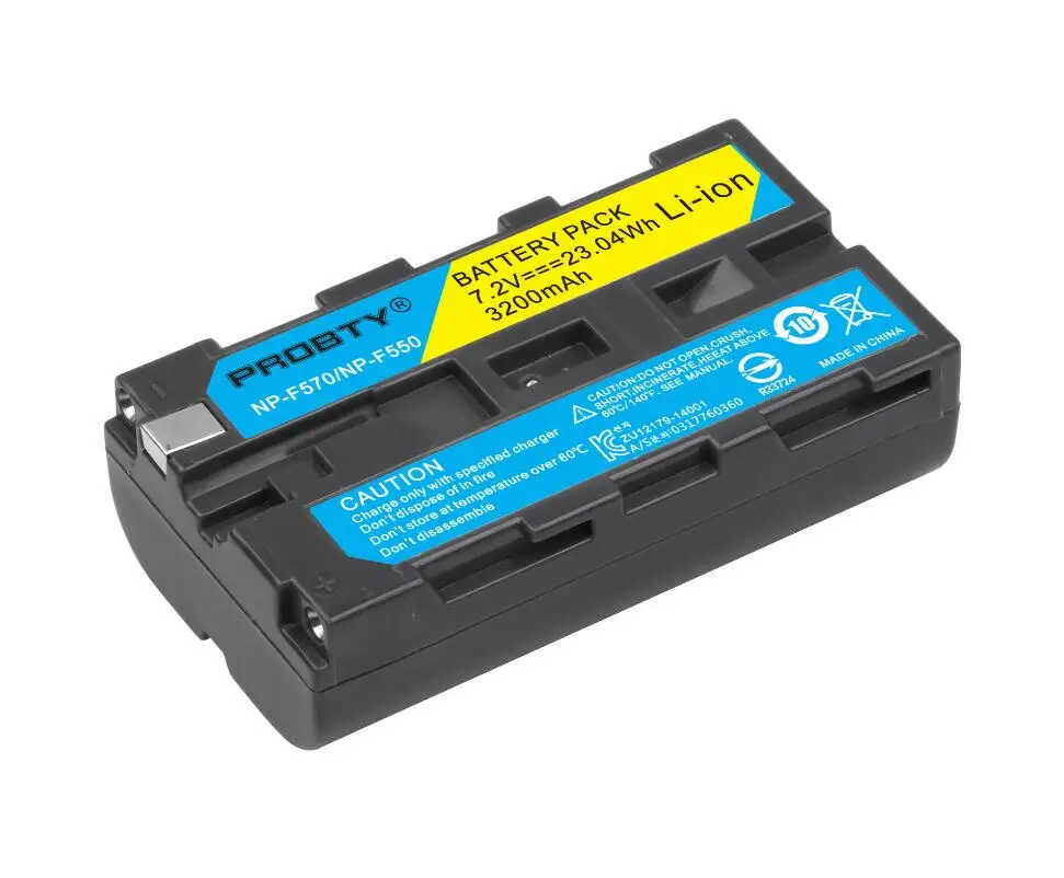 1 Pcs Battery 3200 мАч NP-F550 NP-F330 NP F550 NP F330 батарея для камеры+ ЖК-дисплей двойной USB зарядное устройство для sony NP-F550 NP-750 YONGNUO освещение камеры - Цвет: 1 Pcs Battery