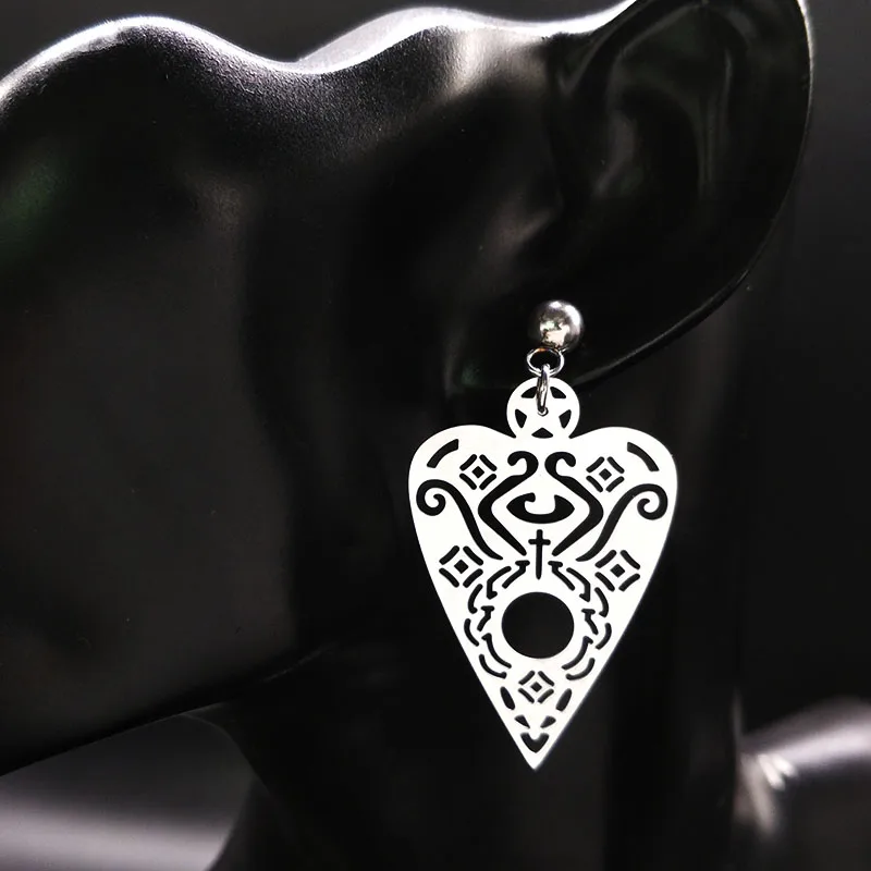 Женские серьги-гвоздики из нержавеющей стали серебристые сережки со сглаза