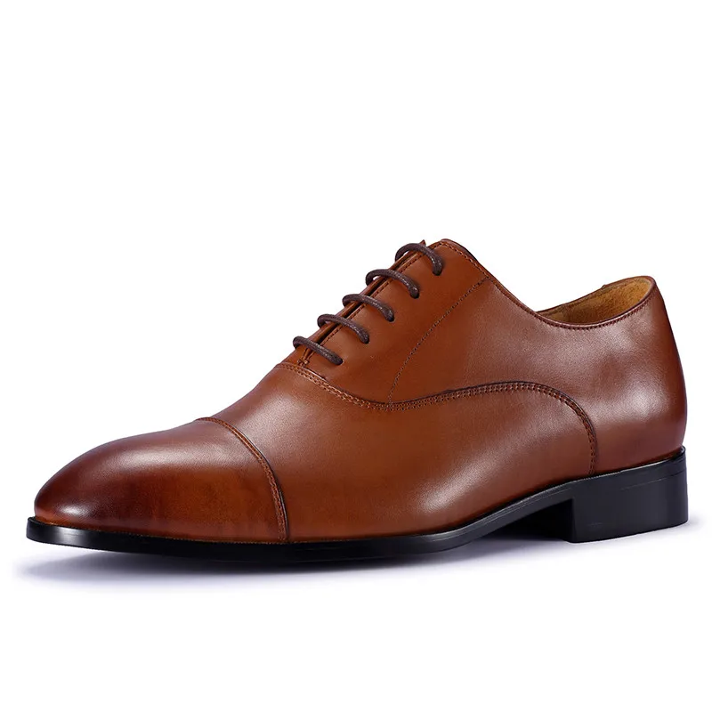 Фирменная новинка Мужские модельные туфли невидимые подъемная стелька