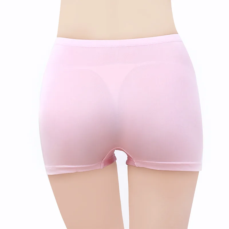 Женские трикотажные Трусики с высокой талией шелковые двухсторонние Трусы из 2017