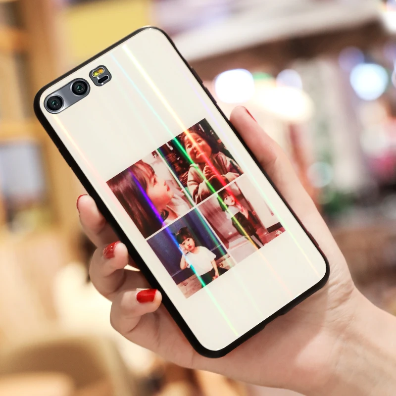 Роскошные закаленное Стекло мягкий силиконовый край чехол для huawei Honor 9 ультра
