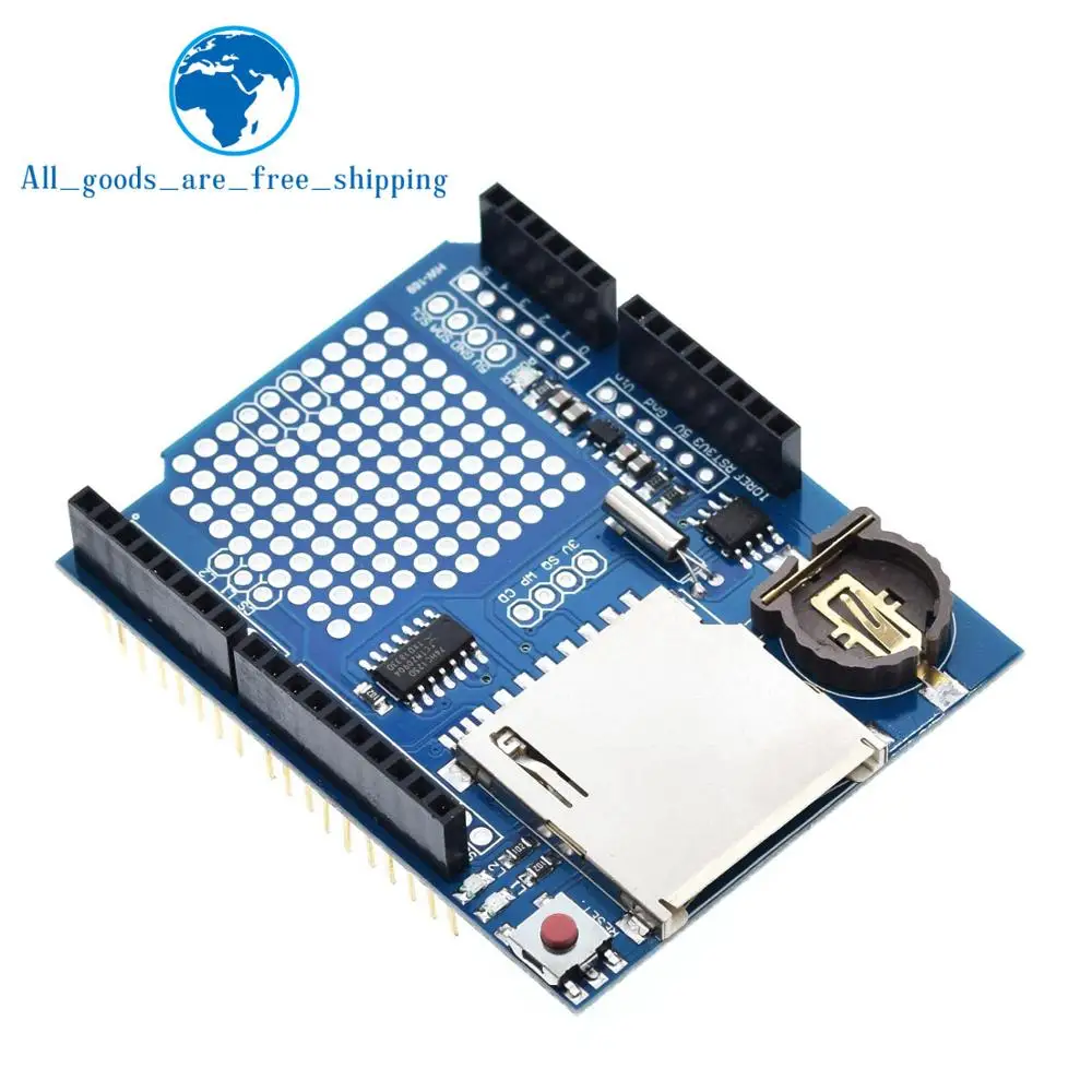 Модуль регистрации данных TZT V1.0 для SD карты Arduino UNO|shield for arduino|shield arduino unoshield uno |