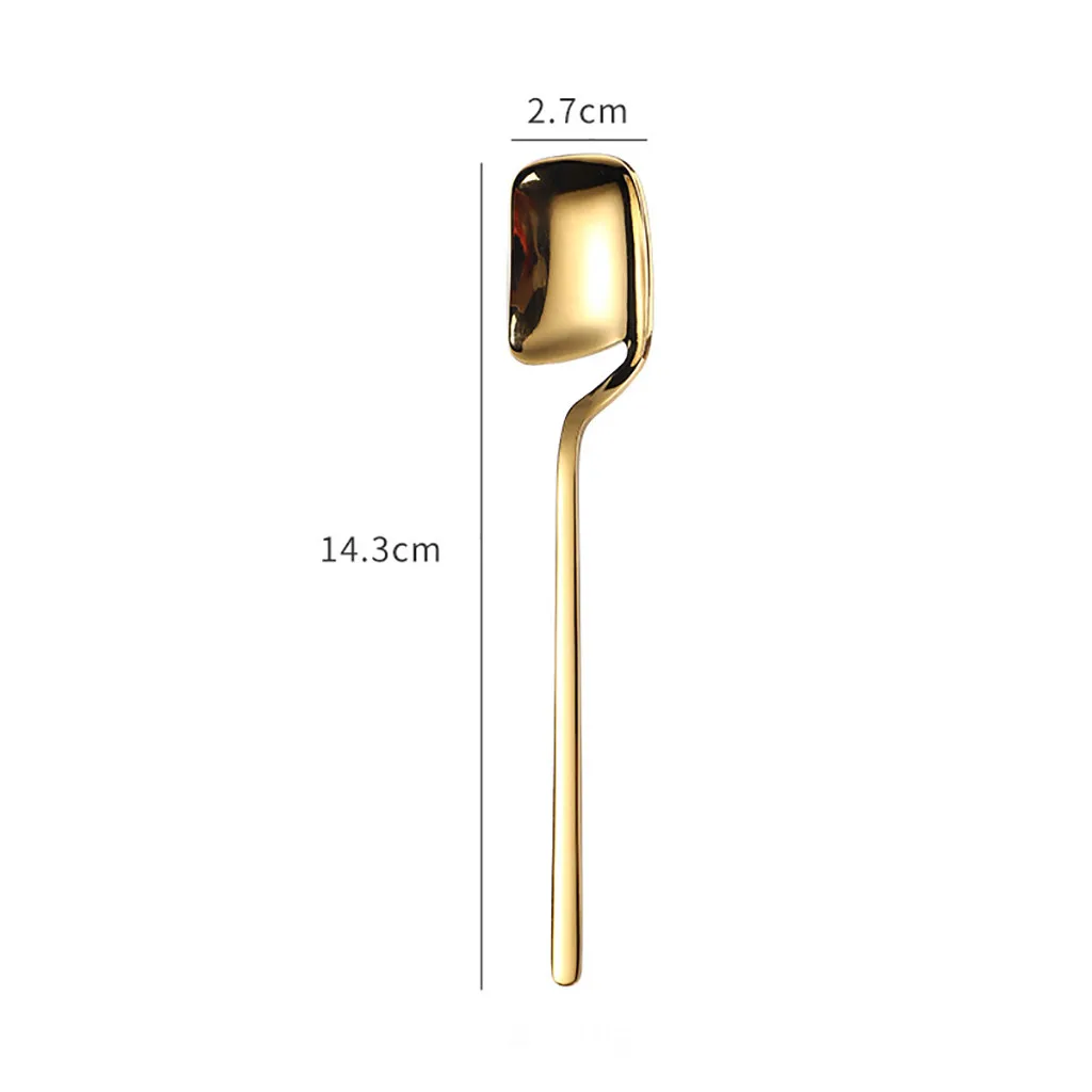 Colorful Hanging Spoon Long Handle Flatware Utensil Ice Cream Scoop Drinkware Gadgets Kitchen Accessories Cuchara Pala Colher | Дом и сад