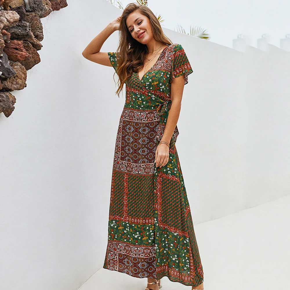 Женское платье женские пляжные летние трапециевидной формы Винтаж модные