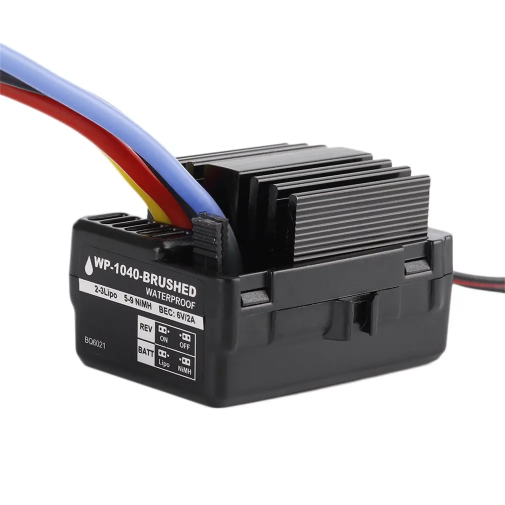 Абсолютно WP 1040 60A BQ6021 Матовый контроллер ESC водонепроницаемый для Hobbywing Quicrun автомобильный двигатель RC