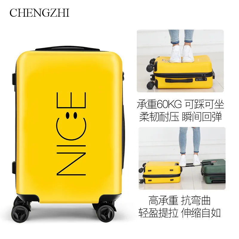 CHENGZHI 2" 24 дюймов модные женские сумки на колёсиках милый чехол на колесиках для путешествий универсальный чехол на колесиках