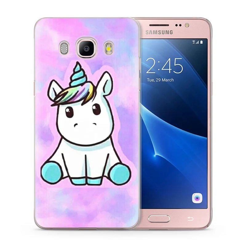 For Funda Samsung Galaxy J7 2016 Case J710 J710F Phone Cases Unicorn Painted Pattern Clear Soft Silicone W028 |