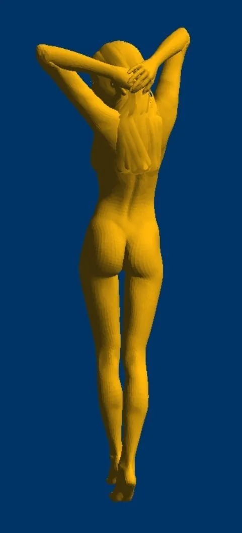 Новая 3D модель для cnc резной фигуры скульптурный станок в формате STL naked woman 1|3d model