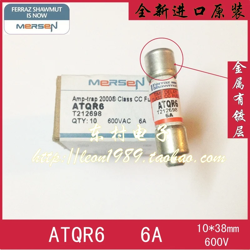 [SA] Франция Roland fer1 плавкие предохранители MERSEN AMP-TRAP fuse ATXR6 6A 600-10 шт./партия |