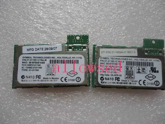 Замена беспроводной карты локальной сети для символа MC9090-G MC9090-S MC9094-S MC9090-K |