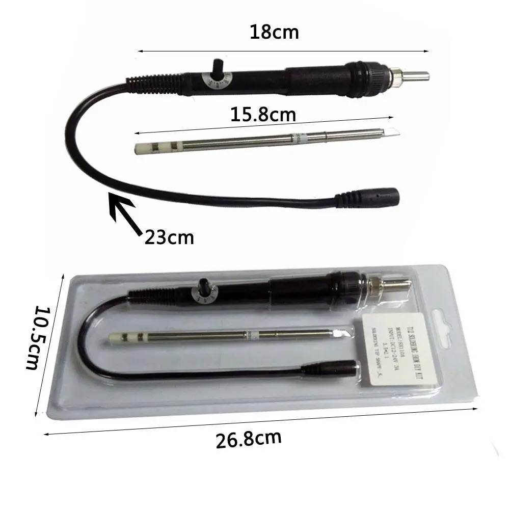 

T12 Adjustable Temperature Electric Soldering Iron DC12V-24V DIY Powered Soldering Station Kit White Light Soldering Station J2