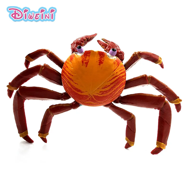 Фигурка краб из ПВХ имитация морской рыбалки модели животных аксессуары для