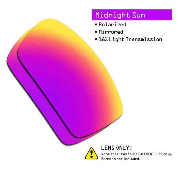 Midnight Sun SmartVLT поляризованные Сменные линзы для солнцезащитных очков Окли гаскан-несколько вариантов - Цвет линз: Midnight Sun