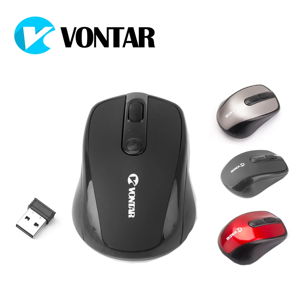 VONTAR Профессиональный 2 4 ГГц тонкий USB оптическая беспроводная миниатюрная usb мышь