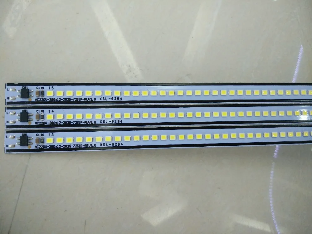 10 шт./лот 220Vac 2835SMD 30/40/50 см 7 Вт Теплый Холодный белый затемнения яркий светодиодный бар светильник витрина жесткий полосу шкаф СВЕТОДИОДНЫЙ жесткий светильник