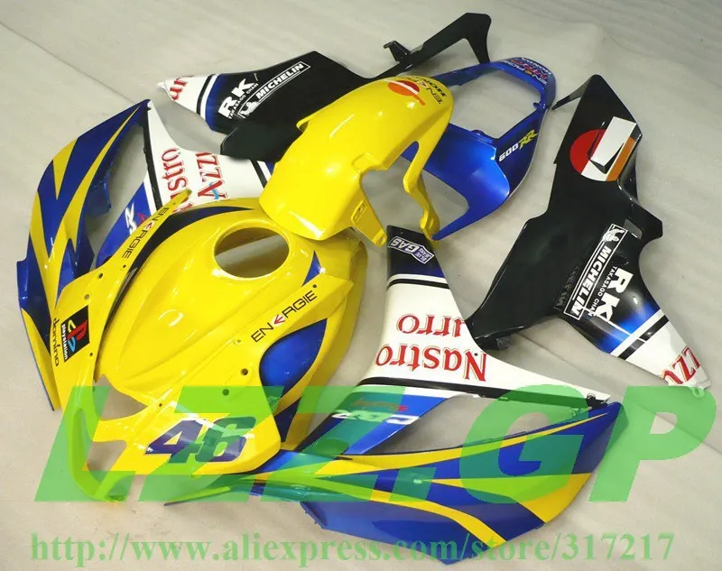

OEM_Quality O.E.M Fairing kit for HONDA CBR 600 RR 2007 2008 F5 07 08 CBR600RR 07 08 injection yellow blue black fairing #555