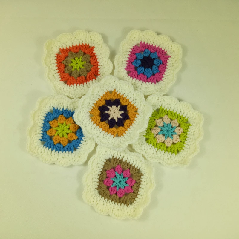Ностальгическая ручная работа вязание крючком Doilies DIY чашка коврик настольная