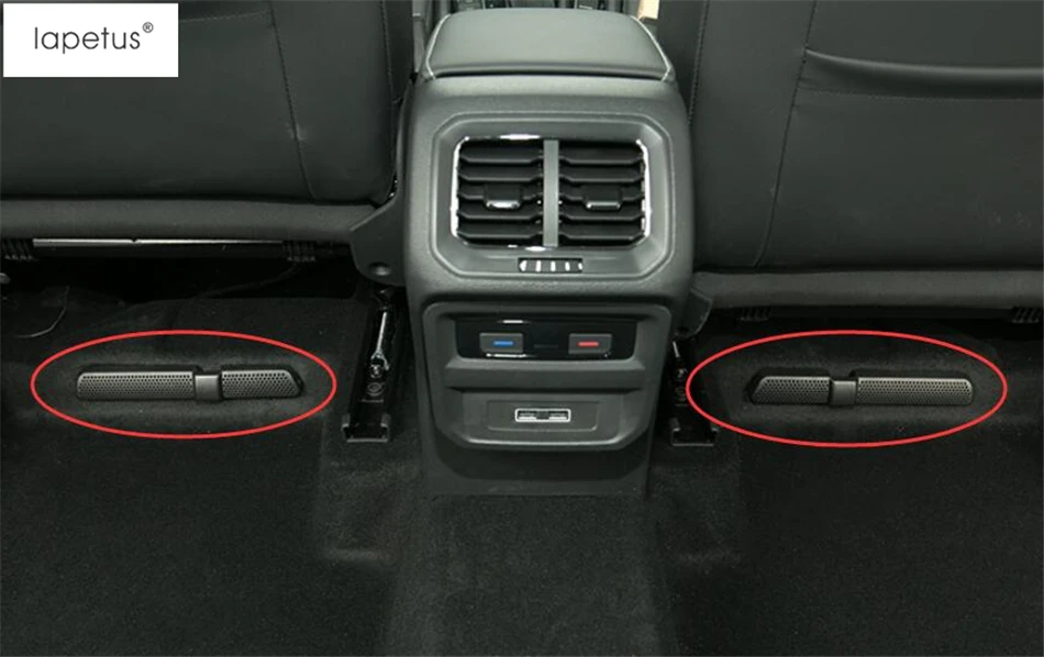 Lapetus аксессуары подходят для Volkswagen VW Tiguan сиденье ниже Кондиционер AC Vent Выход литья Накладка