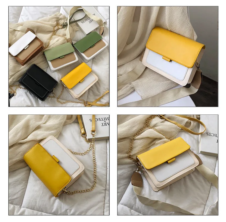 SMOOZA Mini Lederen Кроссбоди Tassen для Vrouwen Groene Keten Schouder Tas Dame Reizen Portemonnees en Handtassen сумка