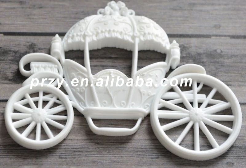 

Silicone Mold Carriage Cinderella Crafts Decorating Candy Fondant Silicone Molds for Cake Decorations Silica Gel Moulds PRZY 001