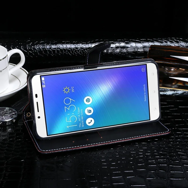 IDEWEI для Asus ZC553KL чехол Роскошный кожаный флип ZenFone 3 Max защитный телефона с