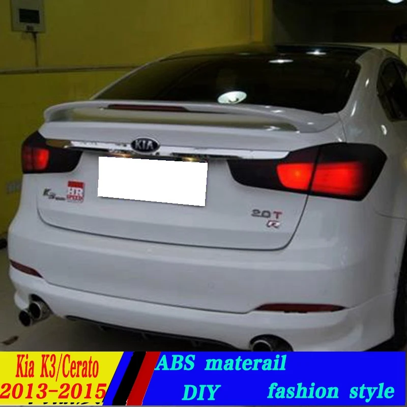 Используется для Kia cerato K3 спойлер 2016-2017 высокого качества ABS Материал заднее крыло