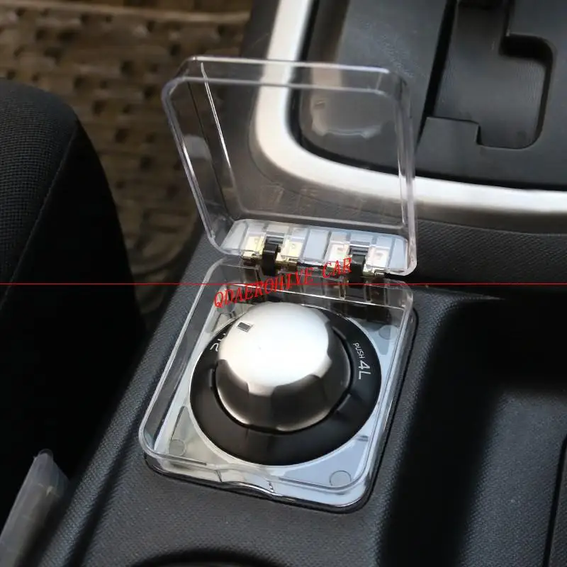 QDAEROHIVE полноприводная коробка для защиты 4WD switch cover chromium ABS прозрачная коробка для Isuzu mumux 3,0 T D-MAX