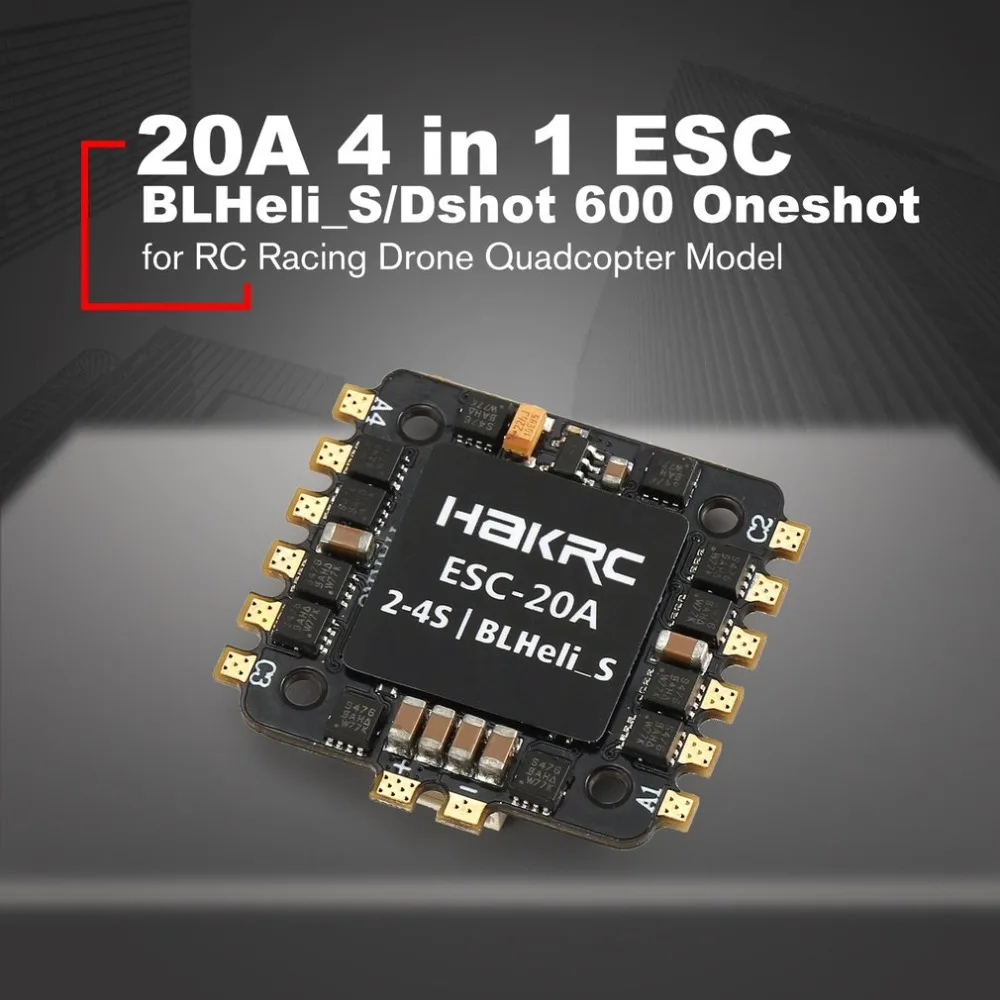 20A 4 в 1 2-4S BLHeli_S/Dshot 600 Oneshot ESC электронный регулятор скорости для RC гоночный Дрон Квадрокоптер аксессуары ht